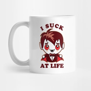 I Suck At Life | Cute Vampire Mug